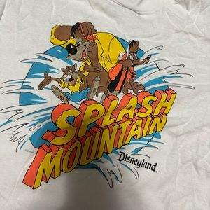 Vintage splash mountain t shirt 80s large